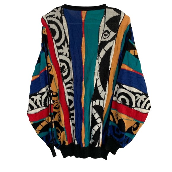 Rare Vintage St Croix Limited Edition Art Sweater Paul Klee SZ M Coogi Style USA - Picture 2 of 4